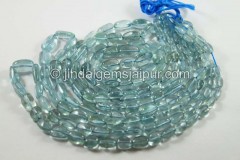 Moss Aquamarine Smooth Nugget Beads